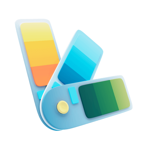 3D color fan