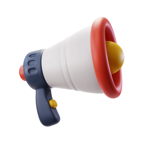 3d megaphone